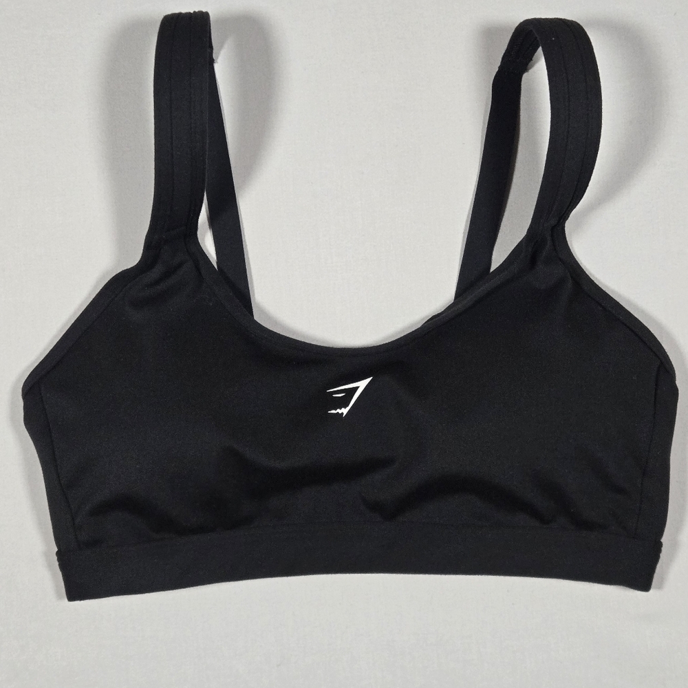Gymshark Fraction Sports Bra Medium Support Black Size Small S